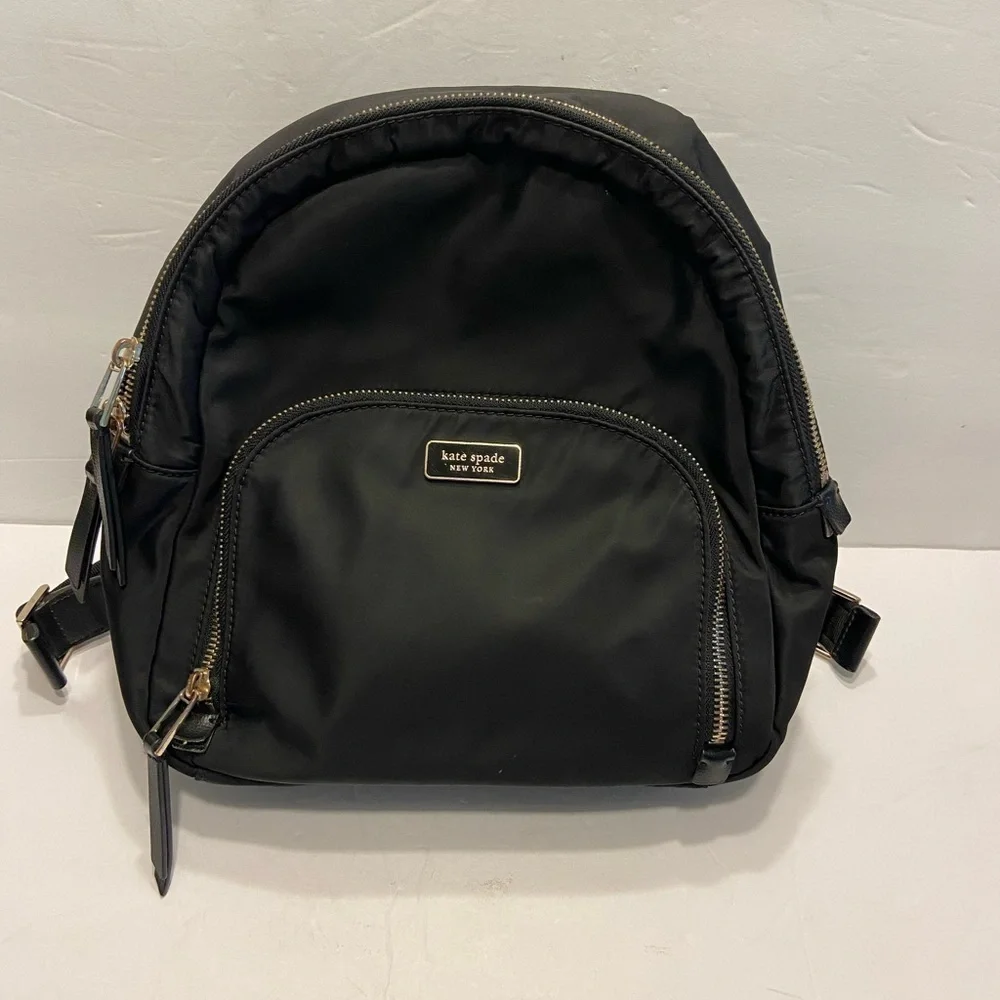 Kate Spade Dawn Black Nylon Medium Backpack